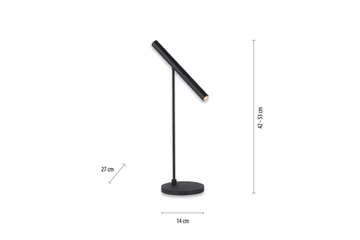 Bordslampa Pure Tutua - 14x52x27 cm - Belysning & el - Inomhusbelysning & lampor - Sänglampor & nattduksbordslampa - Sänglampa bord