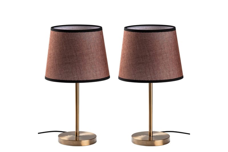 Bordslampset (2 stycken) Jaspal Antik - Antik - Belysning & el - Inomhusbelysning & lampor - Sänglampor & nattduksbordslampa - Sänglampa bord