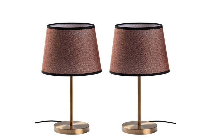 Bordslampset (2 stycken) Jaspal Antik - Antik - Belysning & el - Inomhusbelysning & lampor - Sänglampor & nattduksbordslampa - Sänglampa bord