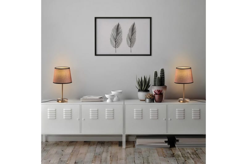 Bordslampset (2 stycken) Jaspal Antik - Antik - Belysning & el - Inomhusbelysning & lampor - Sänglampor & nattduksbordslampa - Sänglampa bord