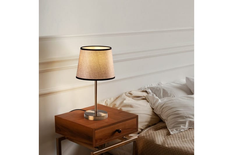 Bordslampset (2 stycken) Jaspal Antik / Svart - Antik / Svart - Belysning & el - Inomhusbelysning & lampor - Sänglampor & nattduksbordslampa - Sänglampa bord