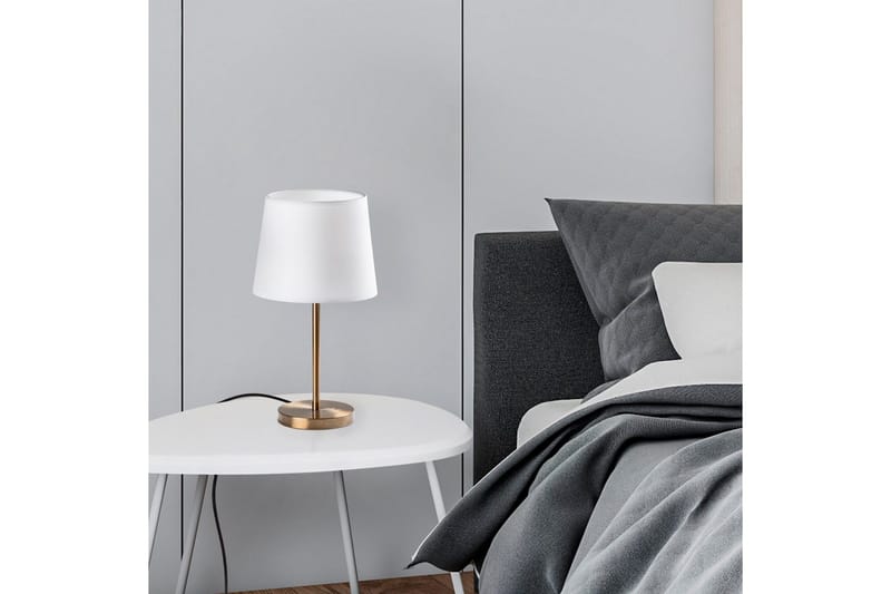 Bordslampset (2 stycken) Jaspal Antik / Vit - Antik / Vit - Belysning & el - Inomhusbelysning & lampor - Sänglampor & nattduksbordslampa - Sänglampa bord