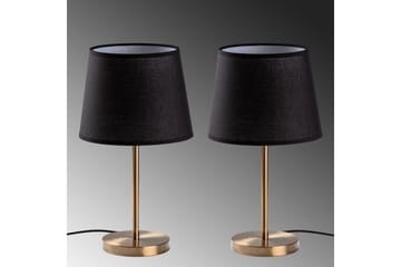 Bordslampset (2 stycken) Jaspal Mörk Antik - Mörk Antik - Belysning & el - Inomhusbelysning & lampor - Sänglampor & nattduksbordslampa - Sänglampa bord