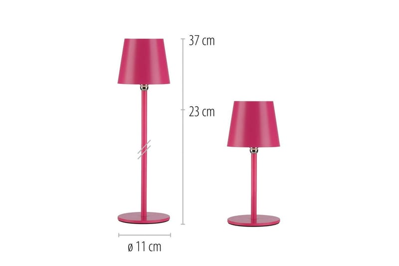 Boteria Just Light Bordslampa - Pink - Belysning & el - Inomhusbelysning & lampor - Sänglampor & nattduksbordslampa - Sänglampa bord