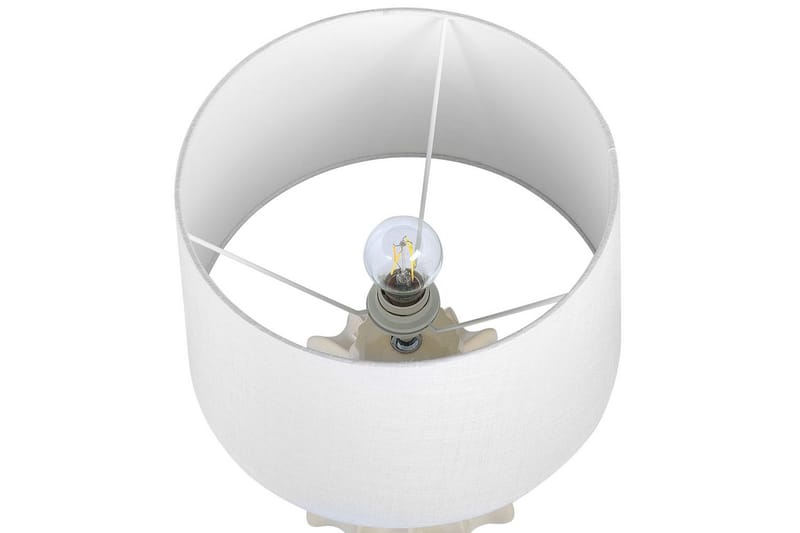 Burgazada Bordslampa 46 cm E27 - Beige/Vit - Belysning & el - Inomhusbelysning & lampor - Sänglampor & nattduksbordslampa - Sänglampa bord