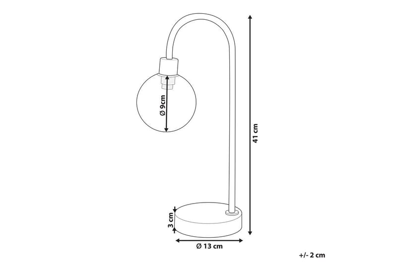 Capramis Bordslampa 41 cm G9 - Guld - Belysning & el - Inomhusbelysning & lampor - Sänglampor & nattduksbordslampa - Sänglampa bord