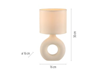 Carara Just Light Bordslampa - Beige - Belysning & el - Inomhusbelysning & lampor - Sänglampor & nattduksbordslampa - Sänglampa bord