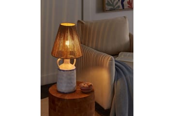Diametro Bordslampa 51 cm E27 - Vit/Natur - Belysning & el - Inomhusbelysning & lampor - Sänglampor & nattduksbordslampa - Sänglampa bord