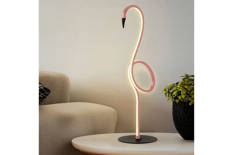 Flamingo Elstead Lighting Bordslampa - Pink - Belysning & el - Inomhusbelysning & lampor - Sänglampor & nattduksbordslampa - Sänglampa bord