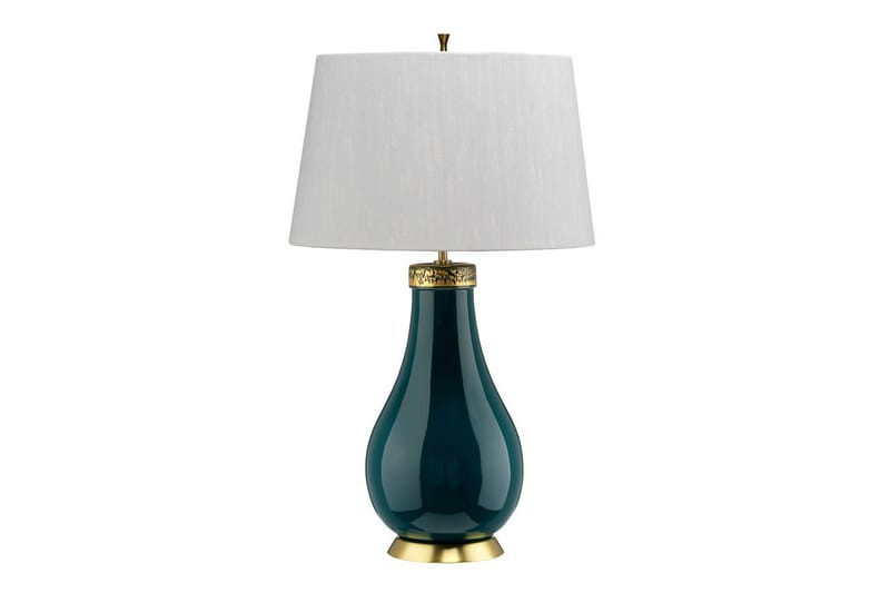 Havering Quintiesse Bordslampa, Turquoise||Brass