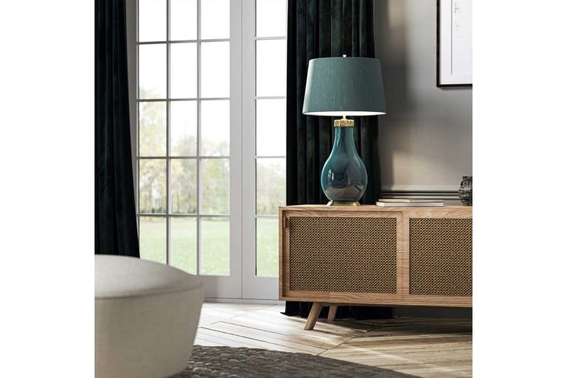 Havering Quintiesse Bordslampa - Turquoise||Brass - Belysning & el - Inomhusbelysning & lampor - Sänglampor & nattduksbordslampa - Sänglampa bord