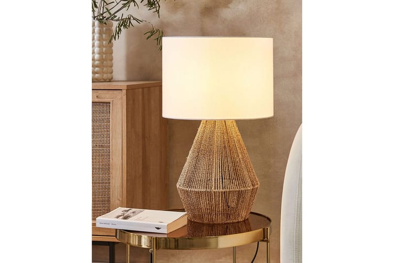 Kafelaina Bordslampa 52 cm E27 - Natur/Vit - Belysning & el - Inomhusbelysning & lampor - Sänglampor & nattduksbordslampa - Sänglampa bord