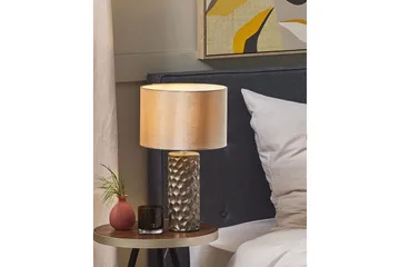 Kamla Bordslampa 50 cm E27 - Grå/Beige - Belysning & el - Inomhusbelysning & lampor - Sänglampor & nattduksbordslampa - Sänglampa bord