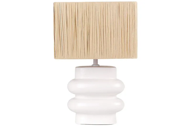 Kulsa Bordslampa 42 cm E27, Vit/Beige