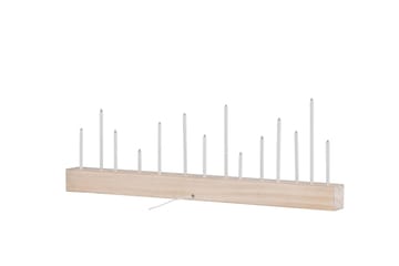 Kungsberget Adventsljusstake 24 cm - Whitewash - Belysning & el - Inomhusbelysning & lampor - Sänglampor & nattduksbordslampa - Sänglampa bord