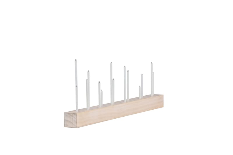 Kungsberget Adventsljusstake 24 cm - Whitewash - Belysning & el - Inomhusbelysning & lampor - Sänglampor & nattduksbordslampa - Sänglampa bord