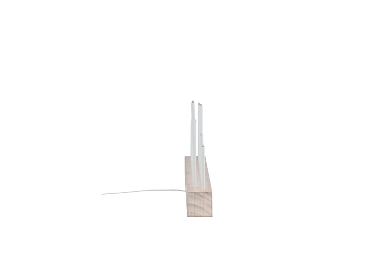 Kungsberget Adventsljusstake 24 cm - Whitewash - Belysning & el - Inomhusbelysning & lampor - Sänglampor & nattduksbordslampa - Sänglampa bord
