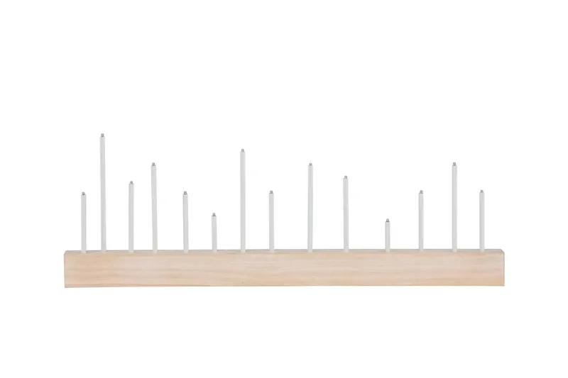 Kungsberget Adventsljusstake 24 cm, Whitewash