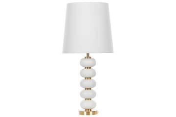 Laros Bordslampa 80 cm E27 - Vit/Guld - Belysning & el - Inomhusbelysning & lampor - Sänglampor & nattduksbordslampa - Sänglampa bord