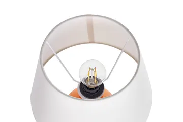 Lemiros Bordslampa 48 cm E27 - Orange/Vit - Belysning & el - Inomhusbelysning & lampor - Sänglampor & nattduksbordslampa - Sänglampa bord