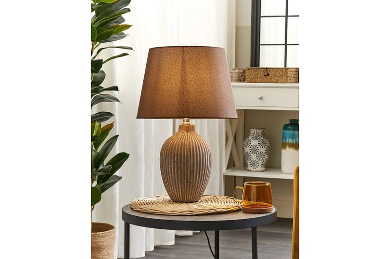 Lemnaik Bordslampa 52 cm E27 - Ljusbrun - Belysning & el - Inomhusbelysning & lampor - Sänglampor & nattduksbordslampa - Sänglampa bord