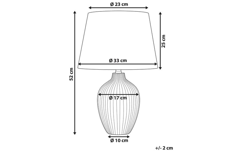 Lemnaik Bordslampa 52 cm E27 - Ljusbrun - Belysning & el - Inomhusbelysning & lampor - Sänglampor & nattduksbordslampa - Sänglampa bord