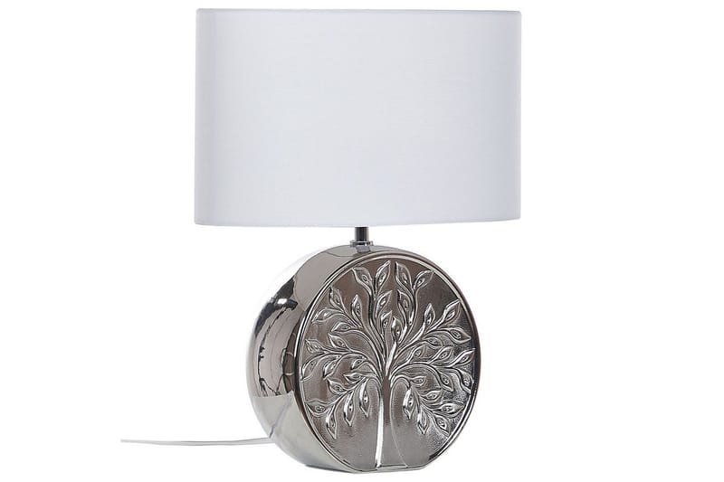 Lenkher Bordslampa 48 cm E27 - Silver/Vit - Belysning & el - Inomhusbelysning & lampor - Sänglampor & nattduksbordslampa - Sänglampa bord