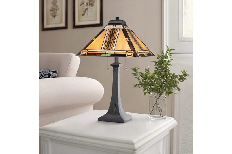 Navajo Quoizel Bordslampa - Bronze - Belysning & el - Inomhusbelysning & lampor - Sänglampor & nattduksbordslampa - Sänglampa bord