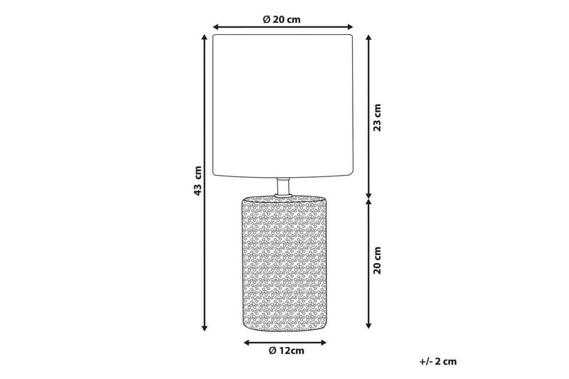 Pyskalo Bordslampa 43 cm E14 - Brun/Beige - Belysning & el - Inomhusbelysning & lampor - Sänglampor & nattduksbordslampa - Sänglampa bord