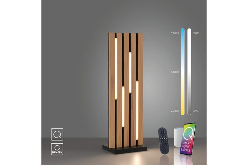 Q-Akustik Paul Neuhaus Bordslampa - Wood - Belysning & el - Inomhusbelysning & lampor - Sänglampor & nattduksbordslampa - Sänglampa bord