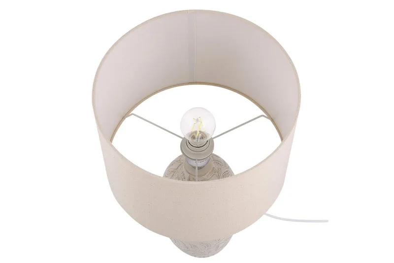 Salza Bordslampa 57 cm E27 - Beige - Belysning & el - Inomhusbelysning & lampor - Sänglampor & nattduksbordslampa - Sänglampa bord