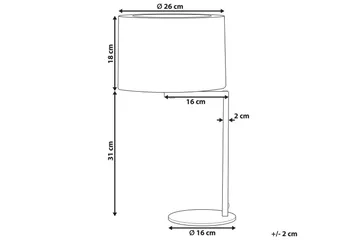 Selka Bordslampa 49 cm E27 - Svart - Belysning & el - Inomhusbelysning & lampor - Sänglampor & nattduksbordslampa - Sänglampa bord