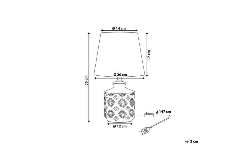 Tesoro Bordslampa 35 cm E14 - Ljusbeige - Belysning & el - Inomhusbelysning & lampor - Sänglampor & nattduksbordslampa - Sänglampa bord