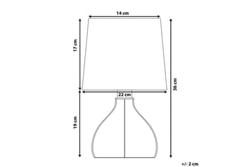 Thasall Bordslampa 36 cm E14 - Natur/Vit - Belysning & el - Inomhusbelysning & lampor - Sänglampor & nattduksbordslampa - Sänglampa bord