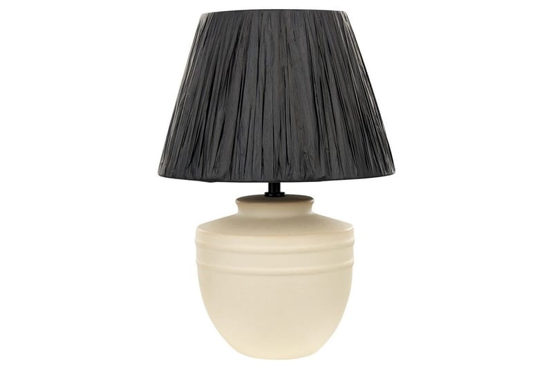 Thira Bordslampa 44 cm E27, Beige/Svart
