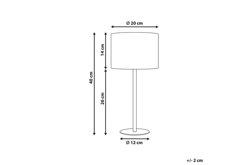 Vinkea Bordslampa 40 cm E27 - Svart/Vit - Belysning & el - Inomhusbelysning & lampor - Sänglampor & nattduksbordslampa - Sänglampa bord