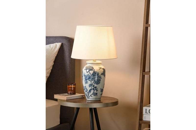Virhal Bordslampa 54 cm E27 - Vit/Blå - Belysning & el - Inomhusbelysning & lampor - Sänglampor & nattduksbordslampa - Sänglampa bord