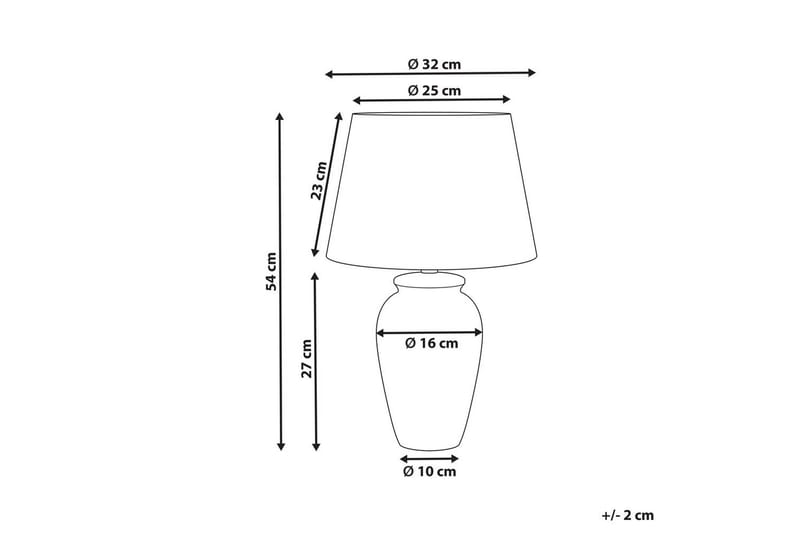 Virhal Bordslampa 54 cm E27 - Vit/Blå - Belysning & el - Inomhusbelysning & lampor - Sänglampor & nattduksbordslampa - Sänglampa bord