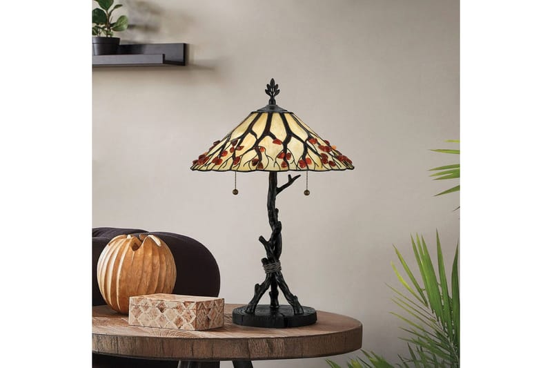 Whispering Quoizel Bordslampa - Bronze - Belysning & el - Inomhusbelysning & lampor - Sänglampor & nattduksbordslampa - Sänglampa bord