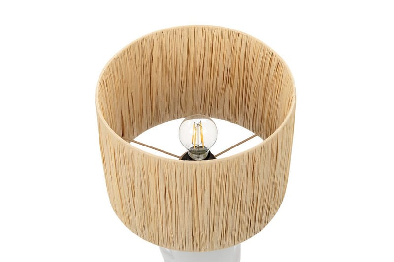Yadasi Bordslampa 46 cm E27 - Vit/Natur - Belysning & el - Inomhusbelysning & lampor - Sänglampor & nattduksbordslampa - Sänglampa bord