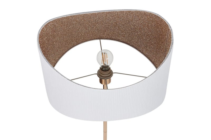 Sancalvo Golvlampa 153 cm - Guld/Vit - Belysning & el - Inomhusbelysning & lampor - Sovrumslampa