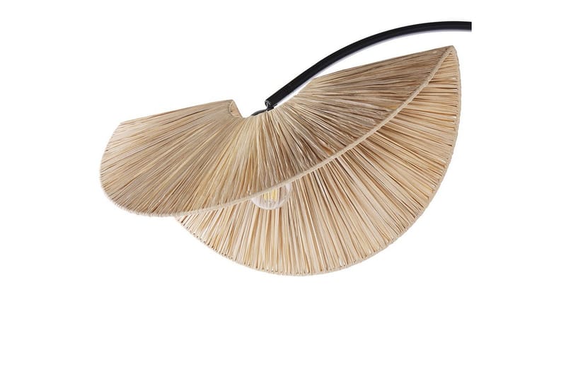 Santover Golvlampa 189 cm - Svart/Natur - Belysning & el - Inomhusbelysning & lampor - Sovrumslampa