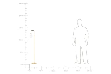 Savenay Golvlampa 140 cm - Guld - Belysning & el - Inomhusbelysning & lampor - Sovrumslampa