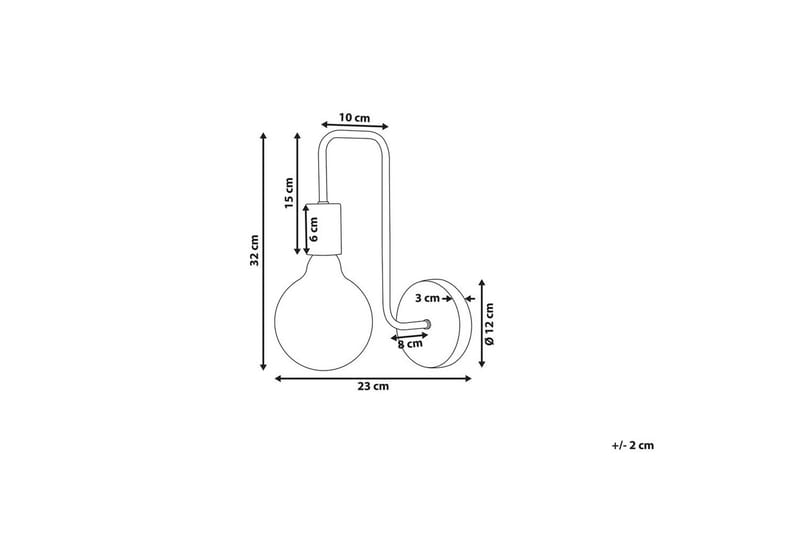 Savenay Vägglampa E27 - Guld - Belysning & el - Inomhusbelysning & lampor - Sänglampor & nattduksbordslampa - Sänglampa vägg