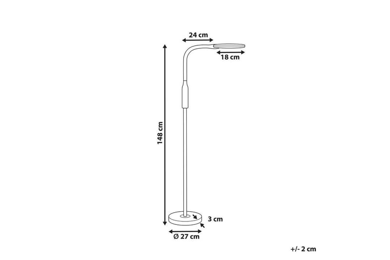 Sifte Golvlampa 148 cm - Vit - Belysning & el - Inomhusbelysning & lampor - Sovrumslampa