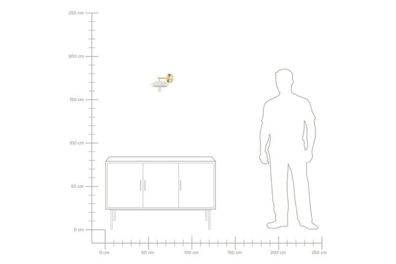Solab Vägglampa E27 - Guld/Vit - Belysning & el - Inomhusbelysning & lampor - Sänglampor & nattduksbordslampa - Sänglampa vägg