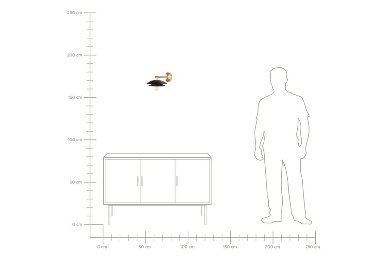 Solab Vägglampa E27 - Svart/Guld - Belysning & el - Inomhusbelysning & lampor - Sänglampor & nattduksbordslampa - Sänglampa vägg