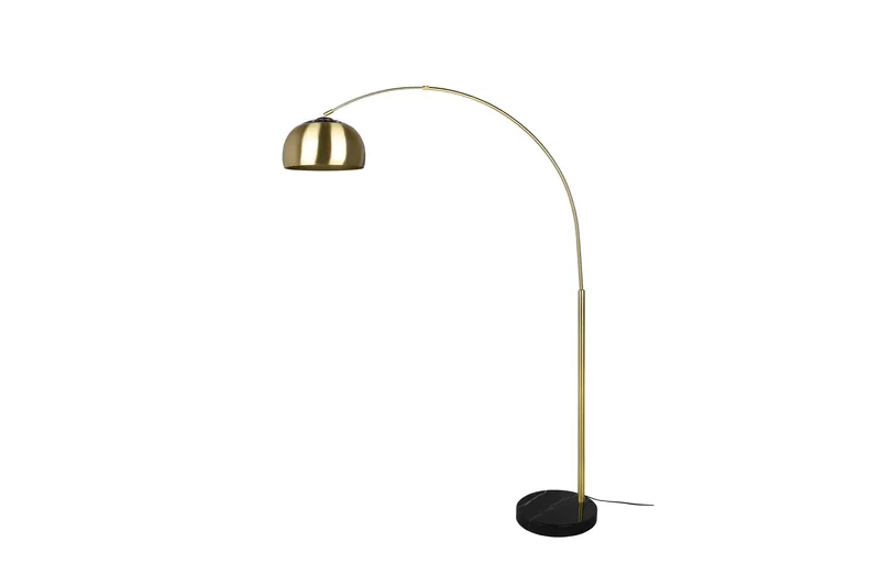 Argentina Golvlampa E27 mattmässing - Matt mässing - Belysning & el - Inomhusbelysning & lampor - Sovrumslampa