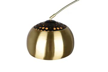 Argentina Golvlampa E27 mattmässing - Matt mässing - Belysning & el - Inomhusbelysning & lampor - Sovrumslampa