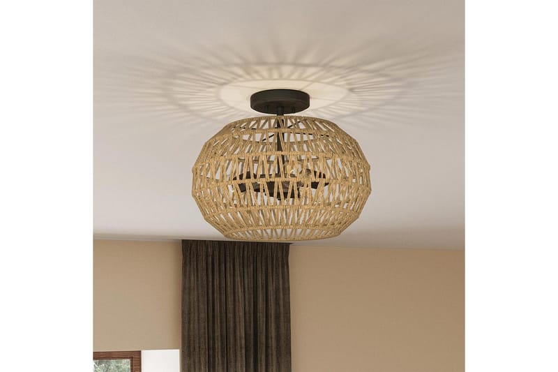 Casablanca Quoizel Taklampa - Bronze - Belysning & el - Inomhusbelysning & lampor - Sovrumslampa - Taklampa sovrum